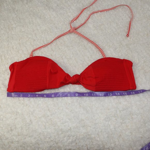 Mae Knot Center Smocked Bandeau Bikini Top - Picture 7 of 8